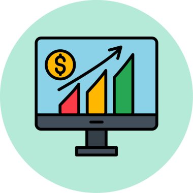 Büyüme simgesi, modern tasarım illüstrasyonu