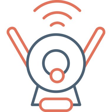 Uydu. Web simgesi basit illüstrasyon