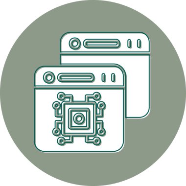 Kişisel ve ticari kullanım için platform illüstrasyon simgesi. 