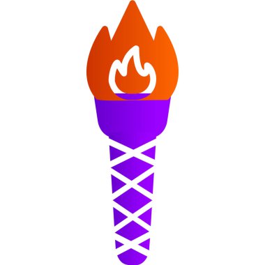 Modern simge vektör illüstrasyonunu yak