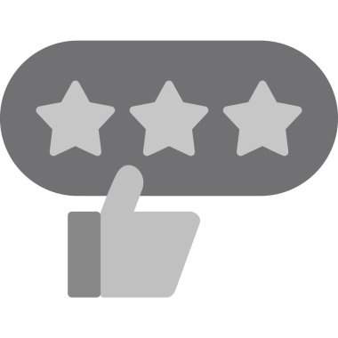Good Review web icon vector illustration