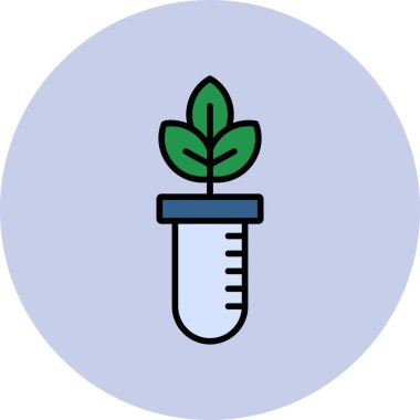 Bitki yetiştiriyorum. Web simgesi basit illüstrasyon