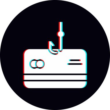 Phishing modern simgesi, vektör illüstrasyonu 