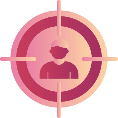 hedef simge vektör illüstrasyonu