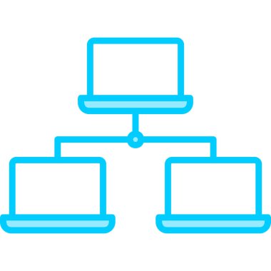 Bilgisayar. Web simgesi basit illüstrasyon