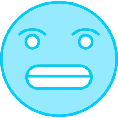 üzgün yüz simgesi, vektör illüstrasyonu