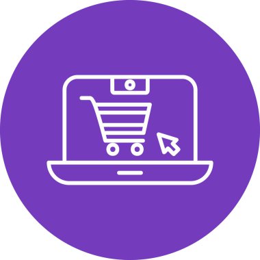 Online Shopping web icon, vector illustration