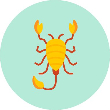 Akrep. Web simgesi basit tasarım