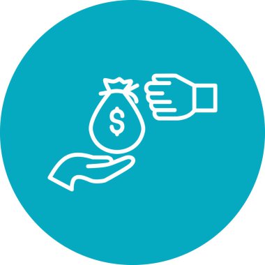 Haraç web simgesi basit illüstrasyon