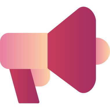 Megafon ikonu vektör illüstrasyonu