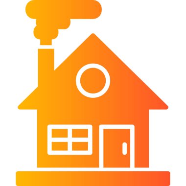 Ev. Web simgesi basit illüstrasyon