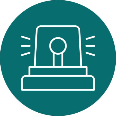 Siren modern simge, vektör çizimi 