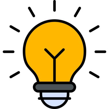 Fikir modern simgesi, vektör illüstrasyonu