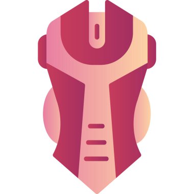 Oyun faresi düz vektör simgesi