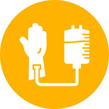 Kan bağışı ikonu vektör illüstrasyonu