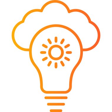 vector cloud storage technology icon illustration