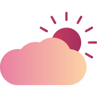 Hava durumu modern simgesi, vektör illüstrasyonu