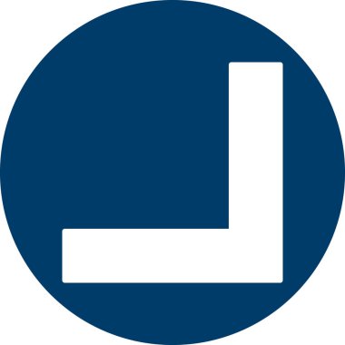 Tek bir sembol simgesinin vektör çizimi