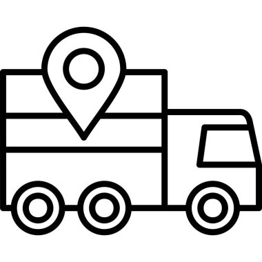 Mal varlığı takibi. Web simgesi basit illüstrasyon