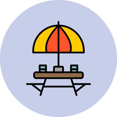 Açık Masa Ağı simgesi basit illüstrasyon