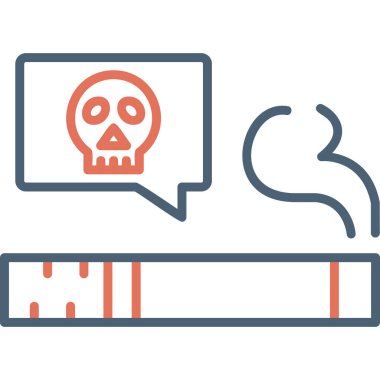 Modern ölüm simgesi, vektör çizimi