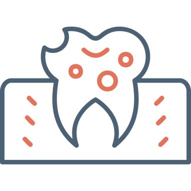 Diş bakımı. Basit resimleme