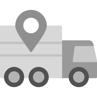 Mal varlığı takibi. Web simgesi basit illüstrasyon