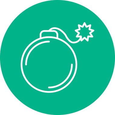 Bomba simgesinin vektör illüstrasyonu