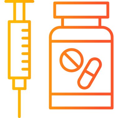 Hormon terapisi ikonu, modern tasarım illüstrasyonu