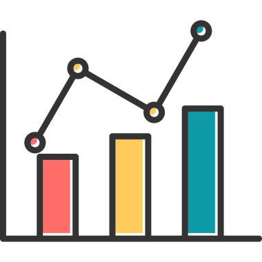 grafik ikonu vektör illüstrasyonu 