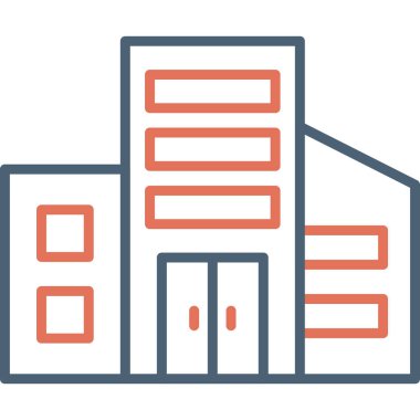 Yapı mimarisinin grafik illüstrasyonu