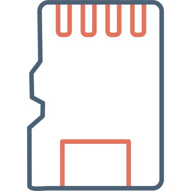 Modern Sd Kart simgesinin basit bir gösterimi