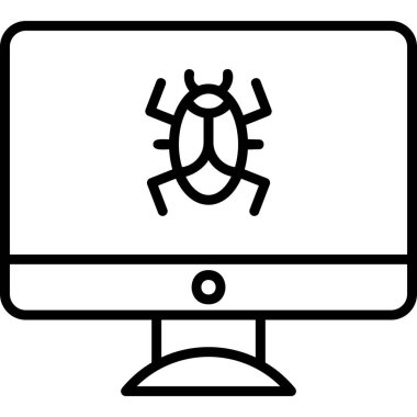Virus Detective icon modern vector illustration