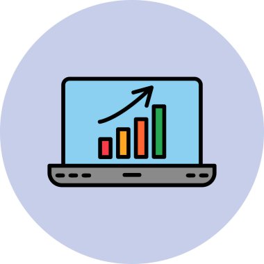 Büyüme simgesi, modern tasarım illüstrasyonu