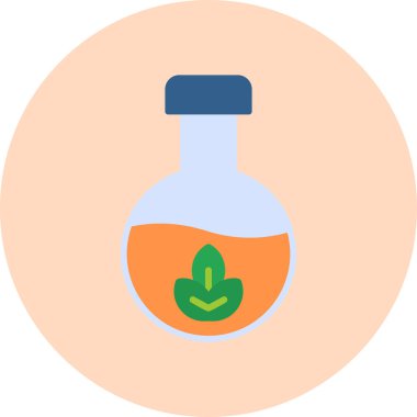 Kimya web simgesi basit illüstrasyon