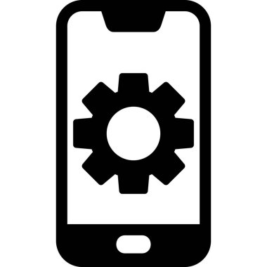 graphic illustration of Mobile Setting, cogs 