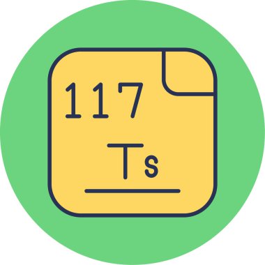 Tennessine icon modern vector illustration