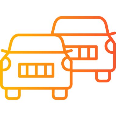 araba simgesi vektör illüstrasyonu, Solla 