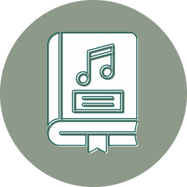 Music Book. web icon simple illustration