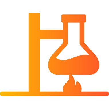 Bir test tübü simgesinin vektör çizimi