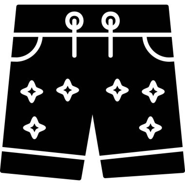 Şort. Web simgesi basit illüstrasyon  