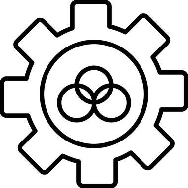 Çarklı. Web simgesi basit illüstrasyon