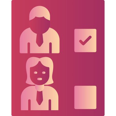 Basit simge seç, vektör illüstrasyonu