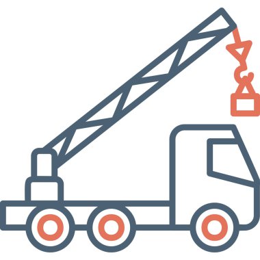 vinç simgesi vektör illüstrasyonu