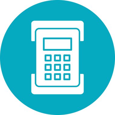 Web hesap makinesi simgesi. vektör illüstrasyonu