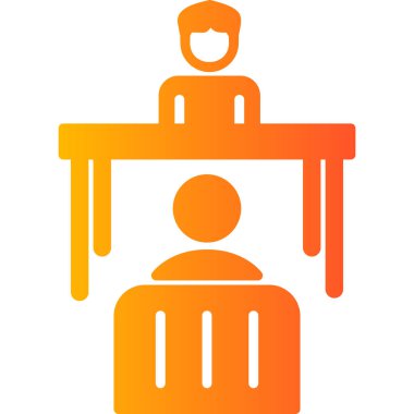 Dosya simgesi olan bir adam. vektör illüstrasyonu