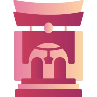 Modern yapı simgesinin vektör illüstrasyonu