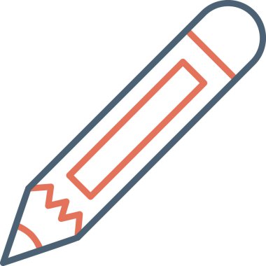 pencil, web icon simple illustration