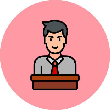 Makine simgesi, modern tasarım illüstrasyonu