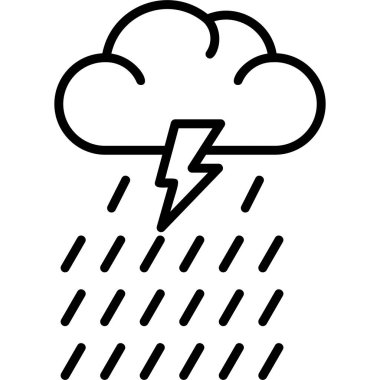 Rain modern vector icon illustration